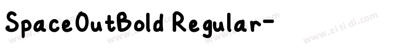 SpaceOutBold Regular字体转换